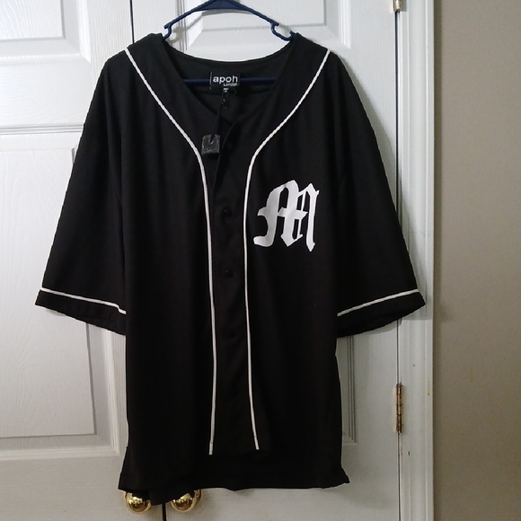 Apoh London oversize Michelangelo Renaissance  1573 baseball jersey  Sz XL NWT - Picture 1 of 10